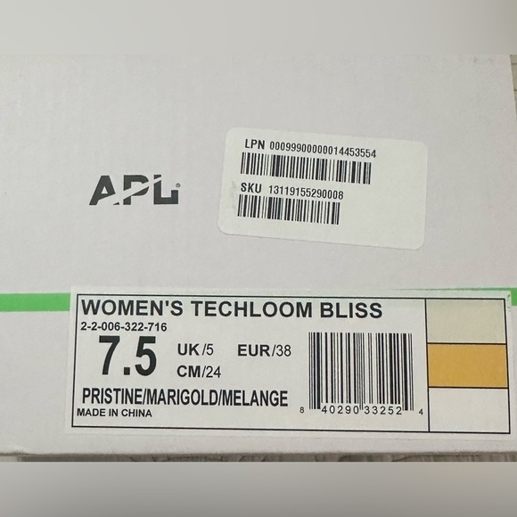 NIB APL Techloom Bliss Sz 7.5 Pristine Marigold Yellow Slip-on - Picture 9 of 9